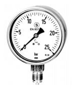 WIKA Safety Pattern Version Pressure Gauges Model 232.30/233.30