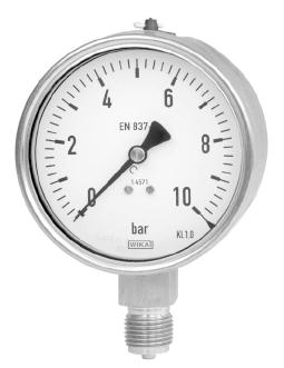 WIKA All Stainless Steel Pressure Gauge Model 232.50/233.50